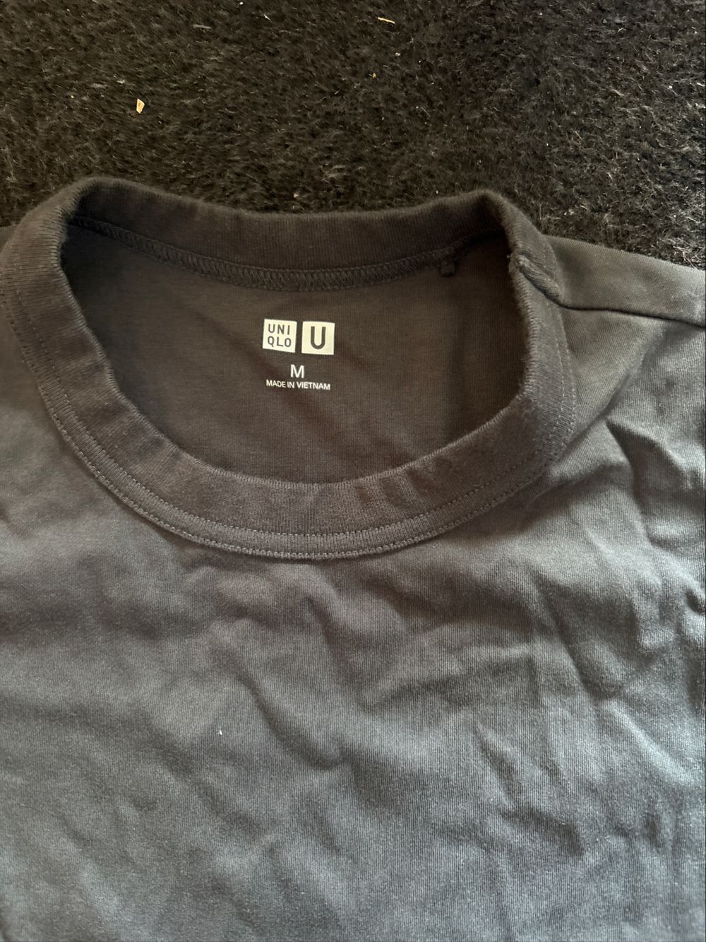 Uniqlo U Heavyweight Crew Neck T-Shirt – Charcoal – Size M
