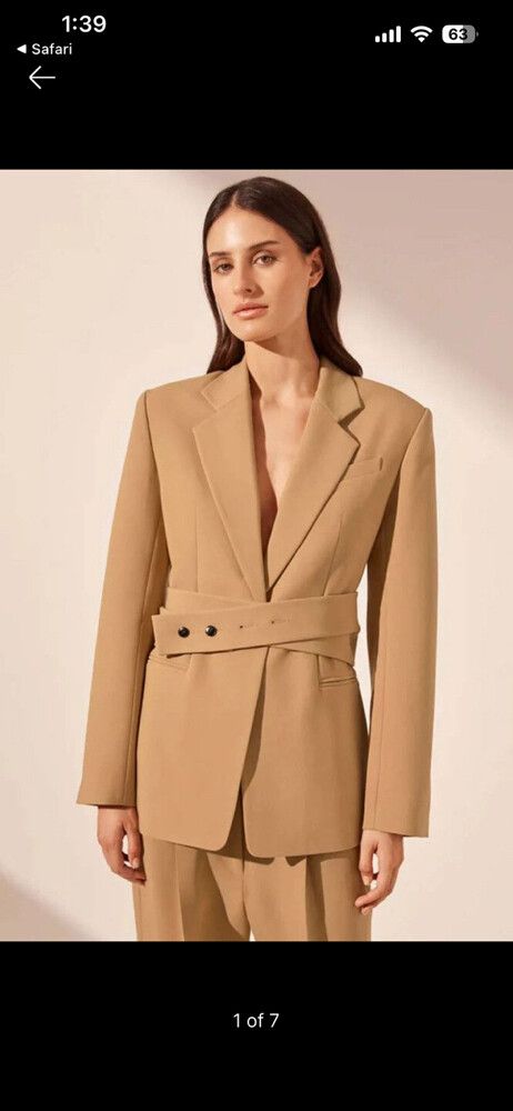 Shona Joy Irena Hourglass blazer with belt