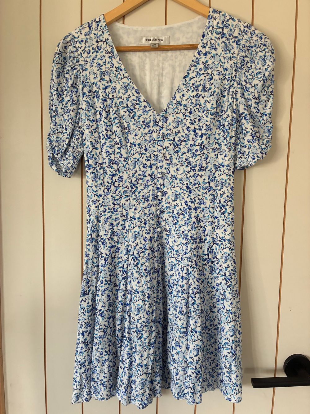 Forever New Blue Floral Mini Dress