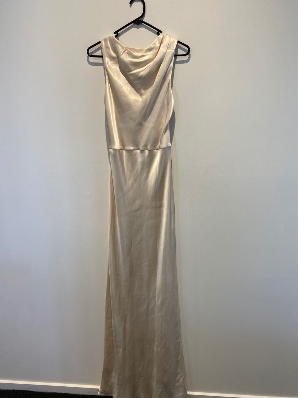 knee length dresses for ladies Shona Joy - La Lune Corded Ruched Maxi Dress - Cream main image 1