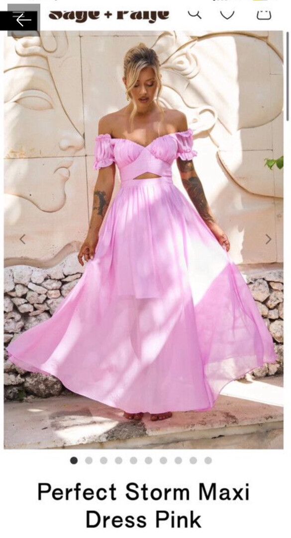sage and paige pink dress Sage + Paige