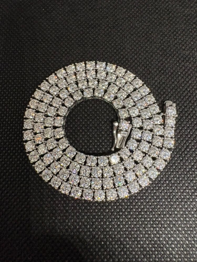 VVS1 Moisannite Tennis Necklace 4mm
