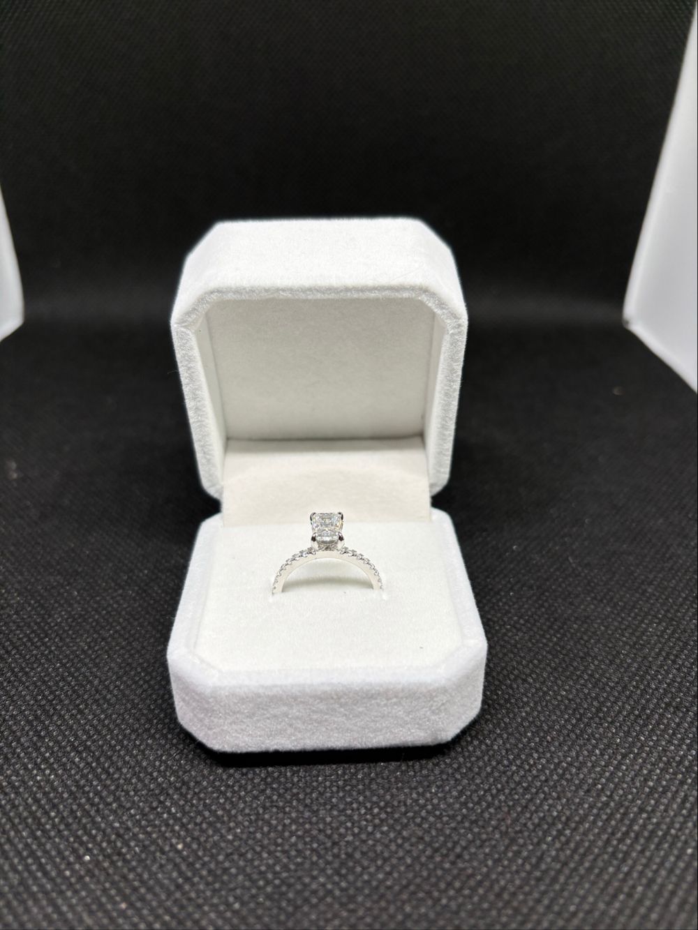 Square Cut Engagement Ring