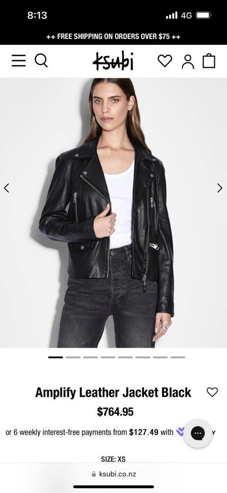 Ksubi - Ksubi Leather Jacket on Designer Wardrobe
