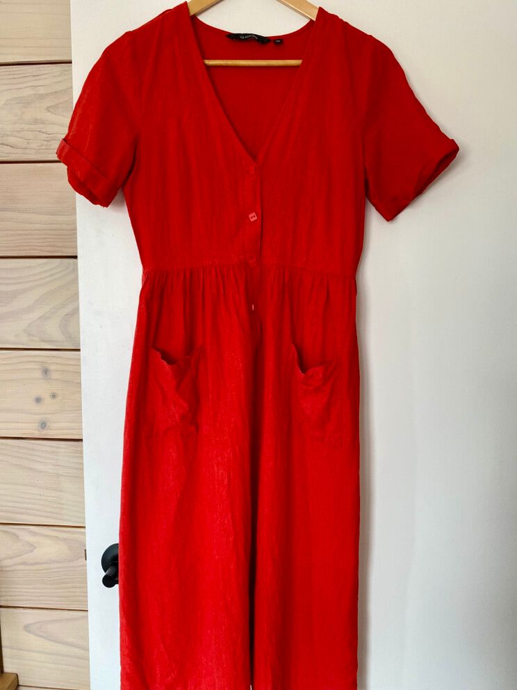 Glassons Red Linen Dress