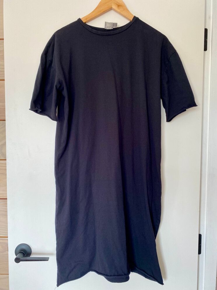 Asos Black 100% Cotton  T-Shirt Dress