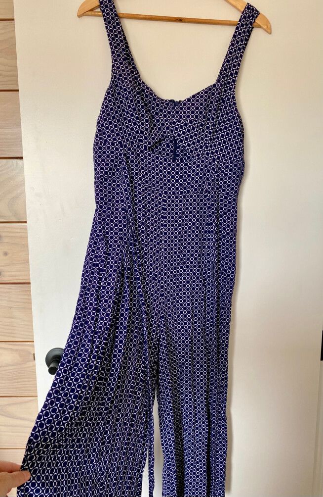 Seed Heritage Navy and White Jumpsuit