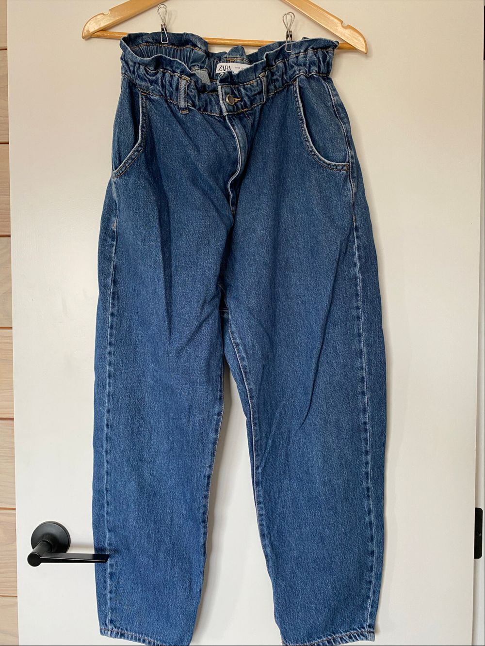 Zara Blue High Waisted Jeans