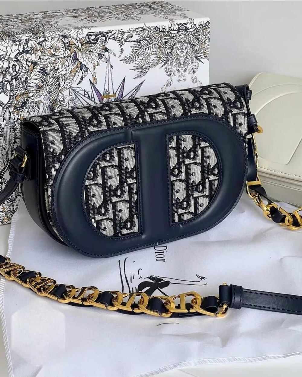 Dior Black White Handbag