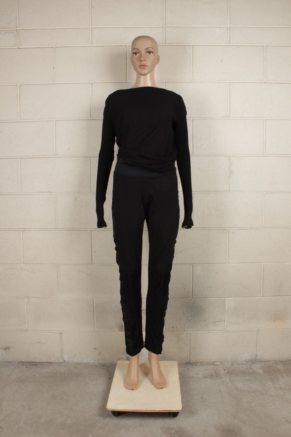 Silk Organza Panel Leggings
