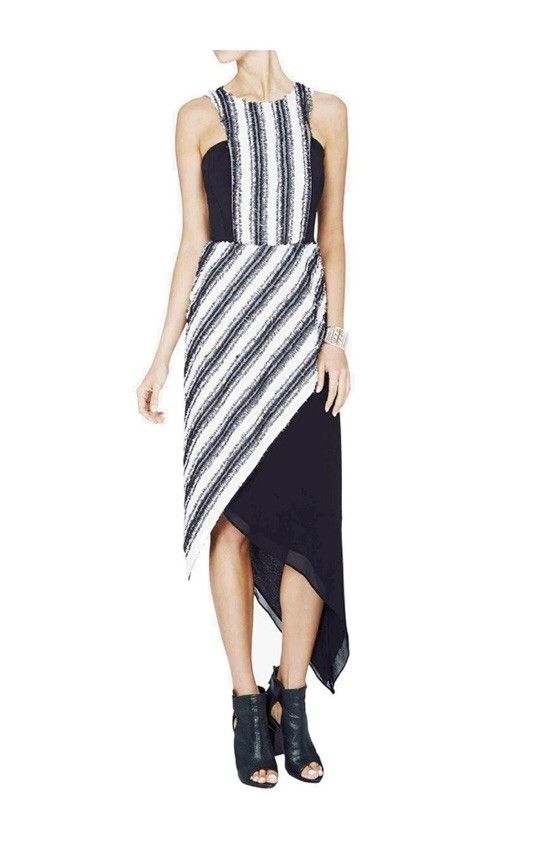 sass & bide - THE NIGHT TRAVELLER DRESS | BLACK/WHITE on Designer Wardrobe
