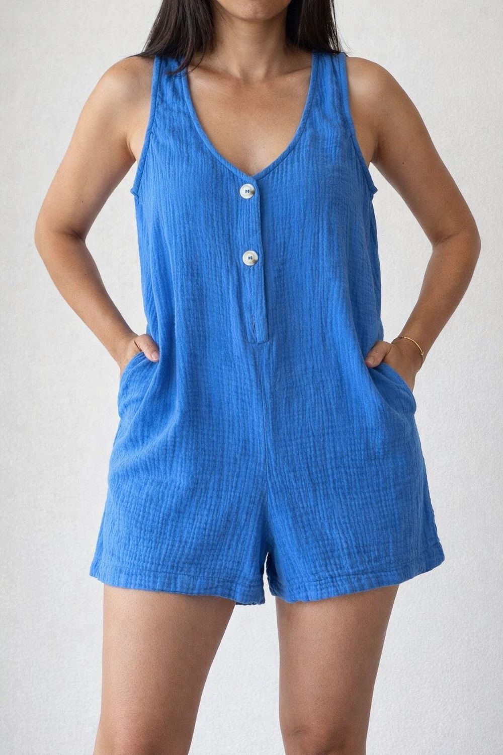 Blue Short Playsuit / Jumpsuit