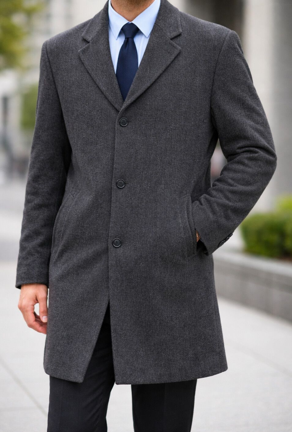 Studio Italia Men's Wool Coat