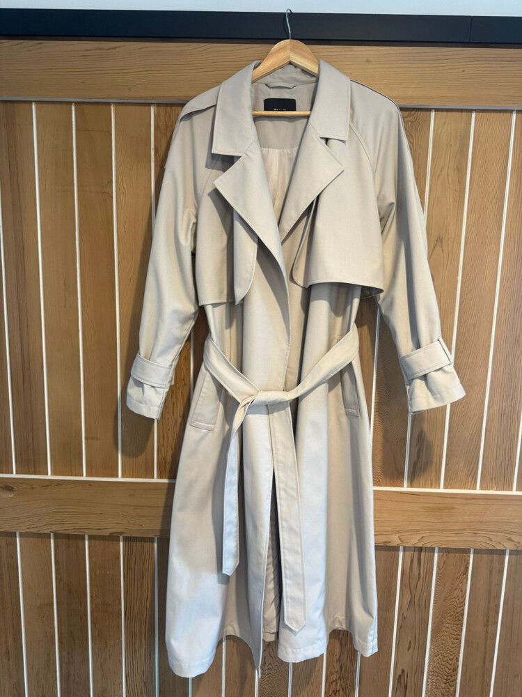 Moochi Beige Trench Coat Size L