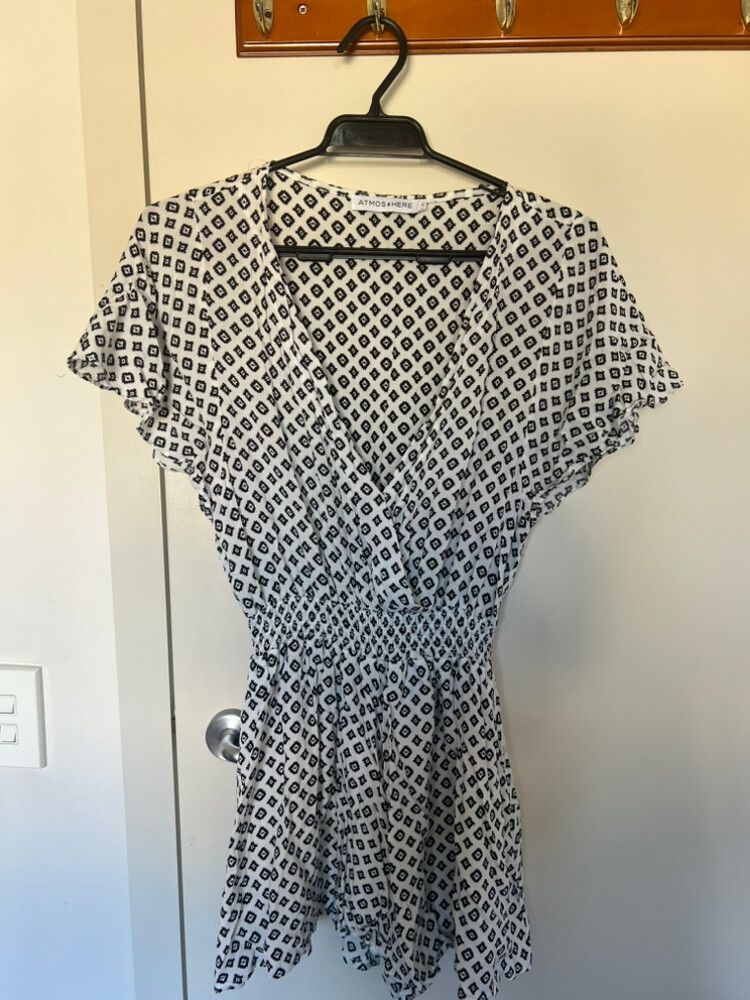 Atmos&Here Black White Playsuit