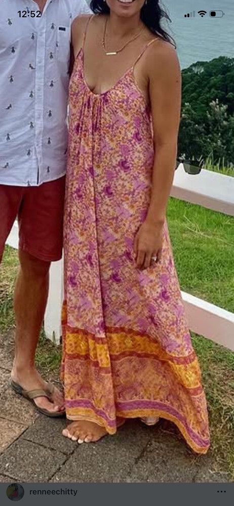 Spell Pink Floral Maxi Dress