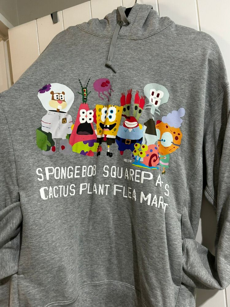 Uniqlo Grey Spongebob Hoodie