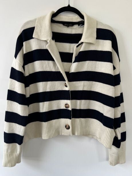 Merino Wool Cardigan | Nautical Style