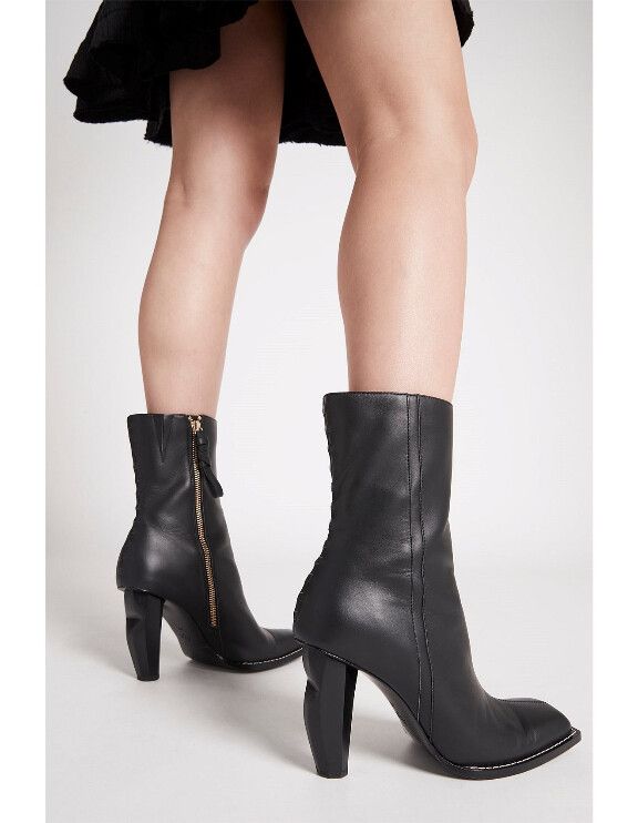 Aje Black Leather Boots