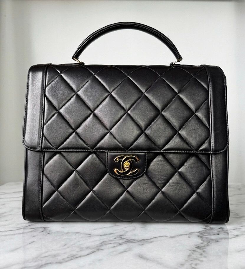 Chanel Top Handle Kelly Briefcase Bag