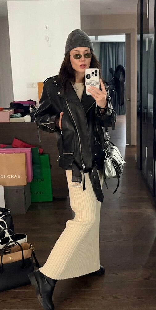 Acne Studios Black Leather Jacket