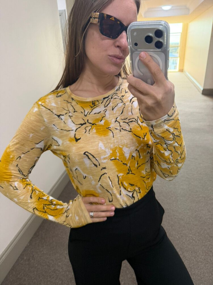 Proenza Schouler yellow top xs