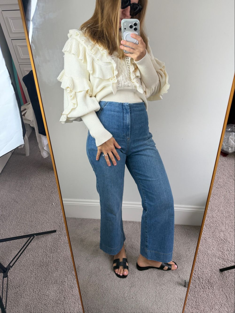 Scanlan Theodore Blue Wide Leg Jeans