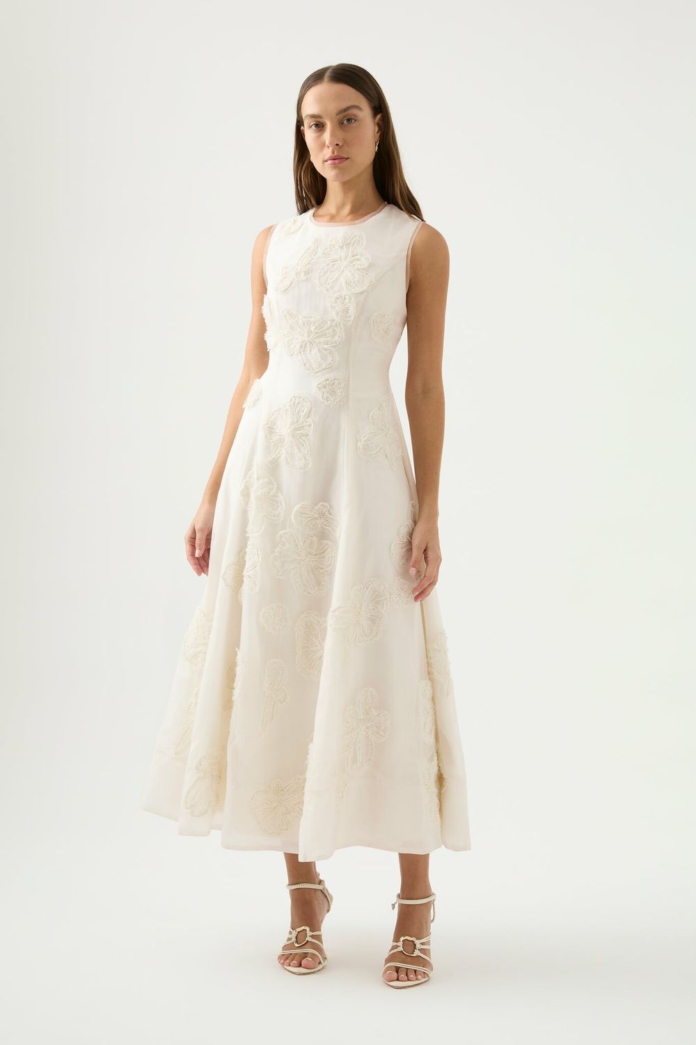 Aje - BNWT AJE IVORY VERA BEADED FLOWER MIDI DRESS - SIZE 12 AU/8 US (RRP $995) on Designer Wardrobe Aje - BNWT AJE IVORY VERA BEADED FLOWER MIDI DRESS - SIZE 12 AU/8 US (RRP $995) on Designer Wardrobe