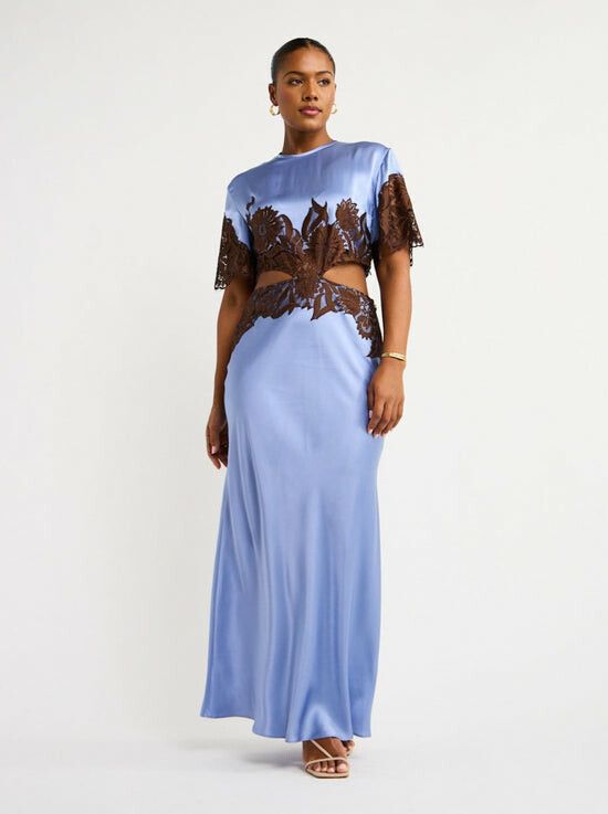Sir The Label - BNWT SIR THE LABEL BLEUE DANSEURS LACE CUT OUT GOWN - SIZE 0/6 AU (RRP $580) on Designer Wardrobe Sir The Label - BNWT SIR THE LABEL BLEUE DANSEURS LACE CUT OUT GOWN - SIZE 0/6 AU (RRP $580) on Designer Wardrobe