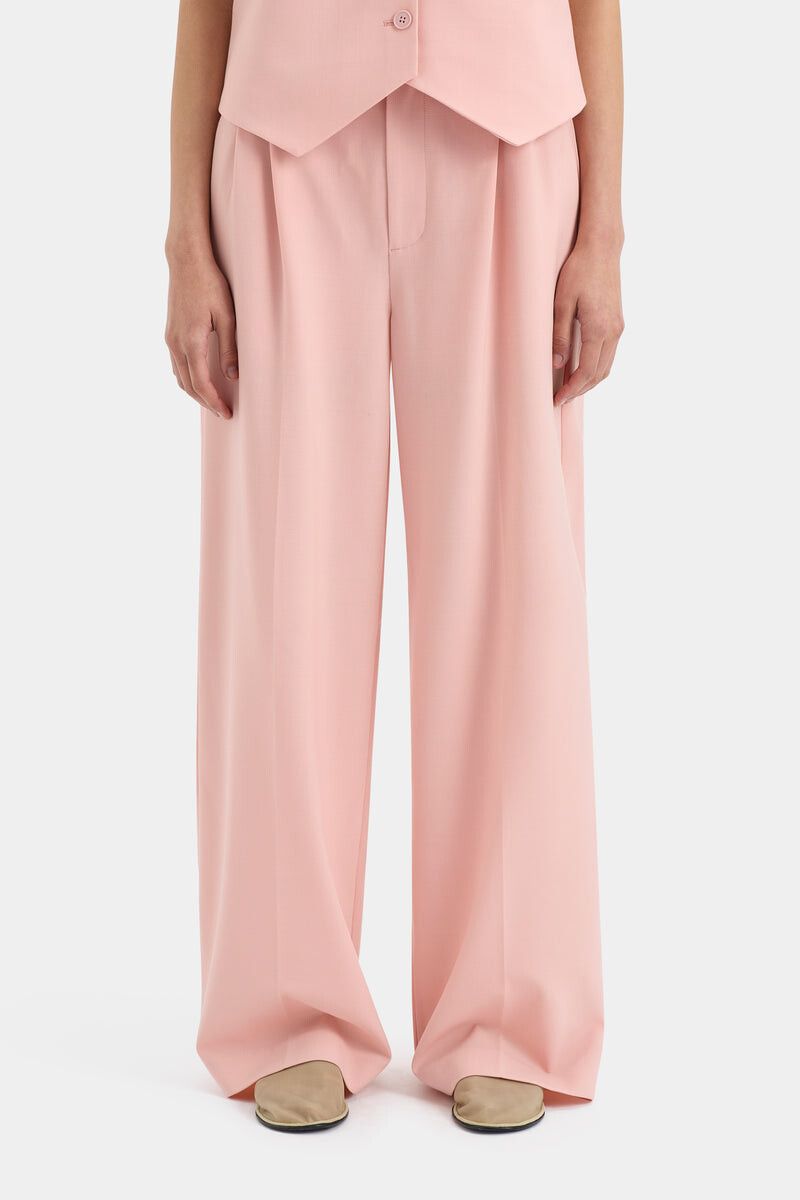 BNWT Sir The Label Pink Dario Trouser - Size 2/10 AU
