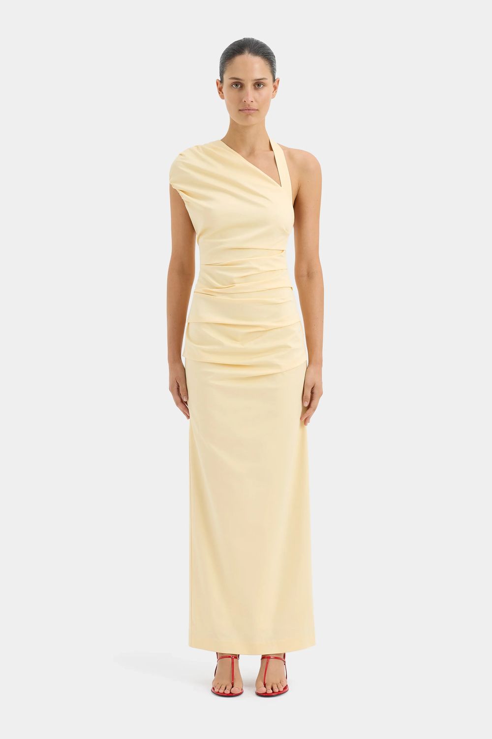 BNWT Sir The Label Butter Giacomo Gathered Gown - Size 2/10 AU