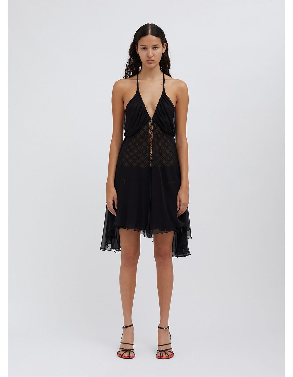 christopher esber black mini dress CHRISTOPHER ESBER Ruched Mini Dress