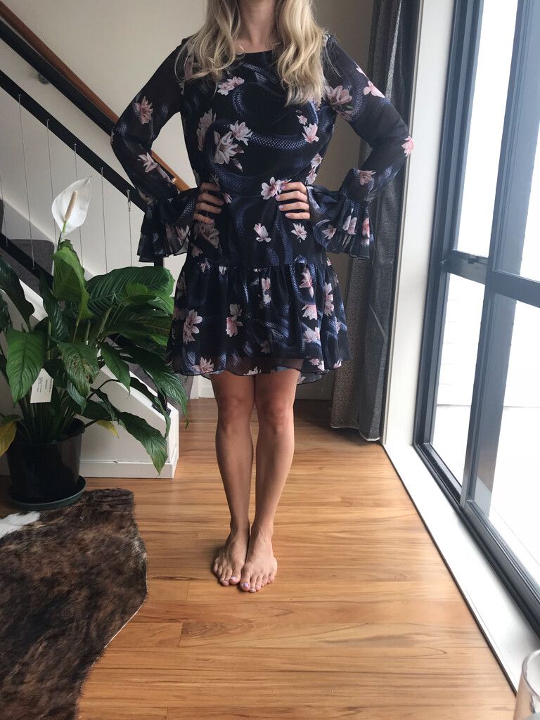 Coop Long Sleeve Snake Dress