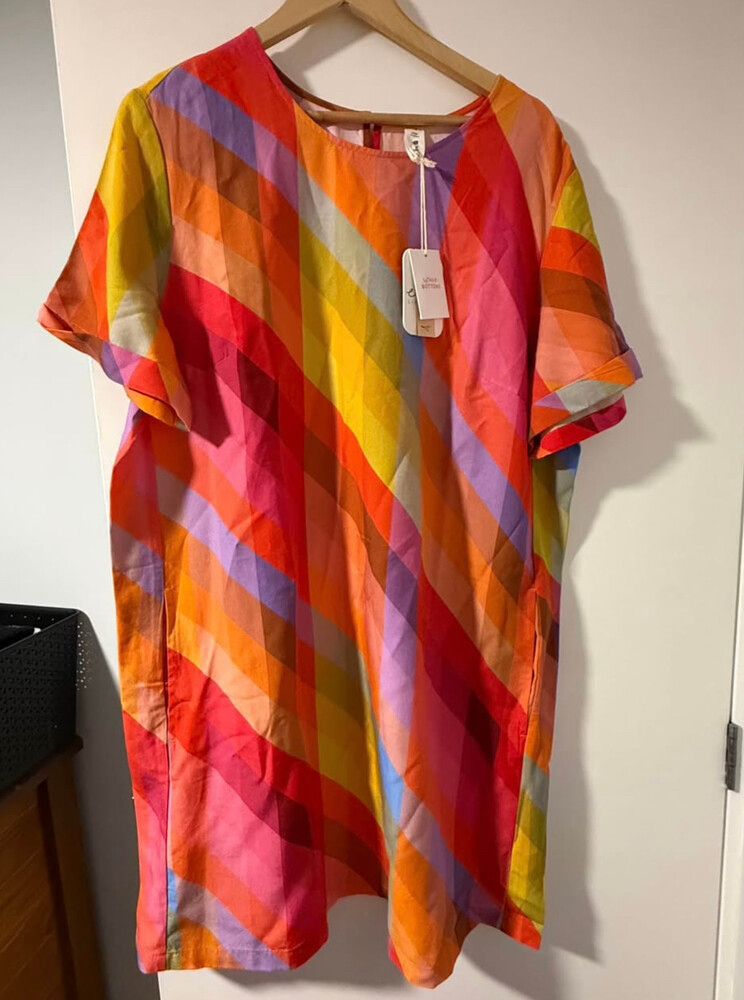 Elm Dress Rena striped print