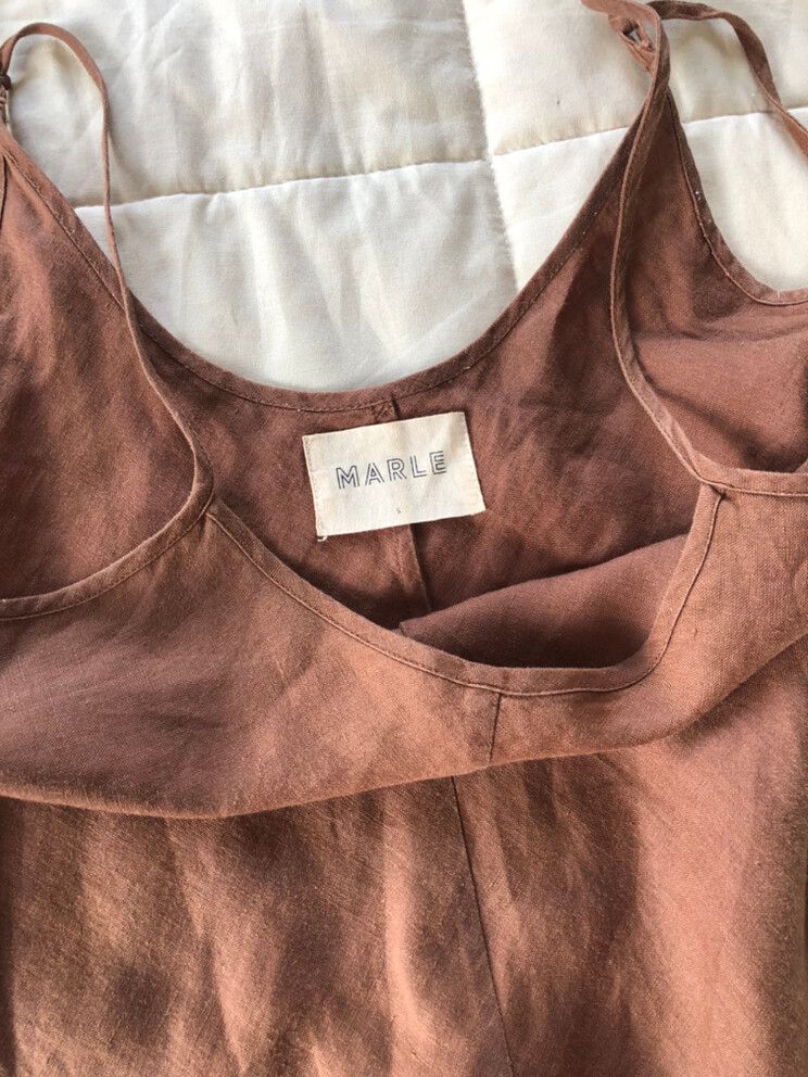 Marle - Marle Linen Brown Dress on Designer Wardrobe