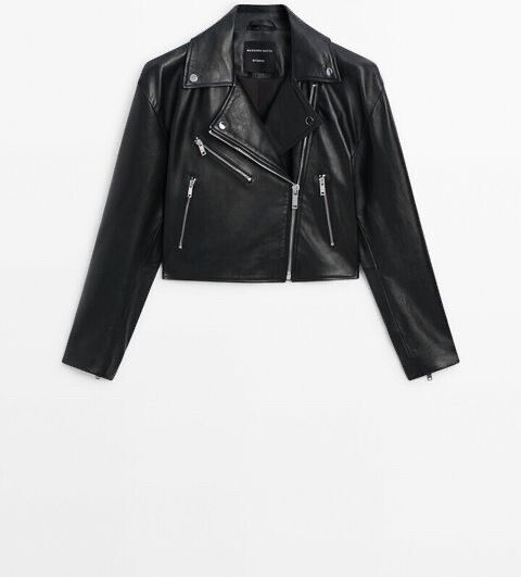 Massimo Dutti Studio Leather Jacket