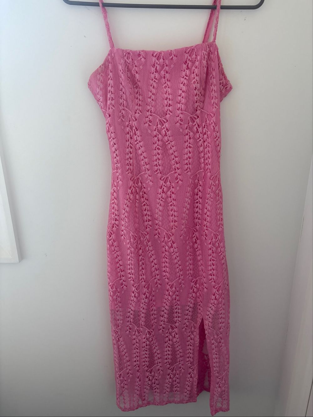 white lace crochet dress Claim To Love Crochet Dress in White