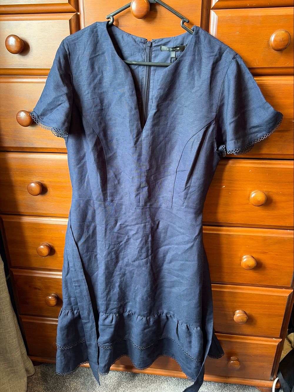 portmans linen dress Stylish Nixon Strapless Midi Dress for Spring