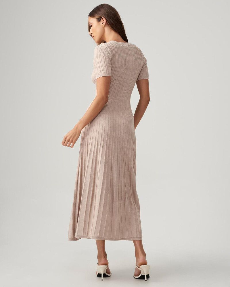 The Fated - The Fated Jamie Knit Dress - BROWN on Designer Wardrobe