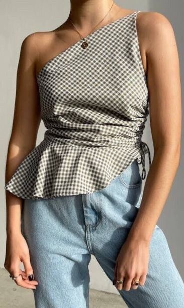 RUBY Bettina Check Top