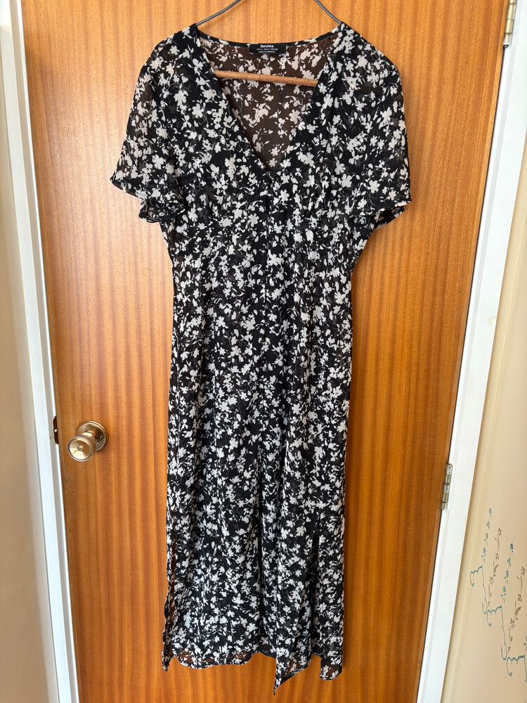 Black Patterned Dress