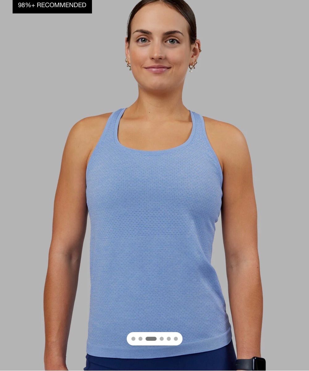 LSKD AeroFLX+ Seamless Tank in Cornflower Marl