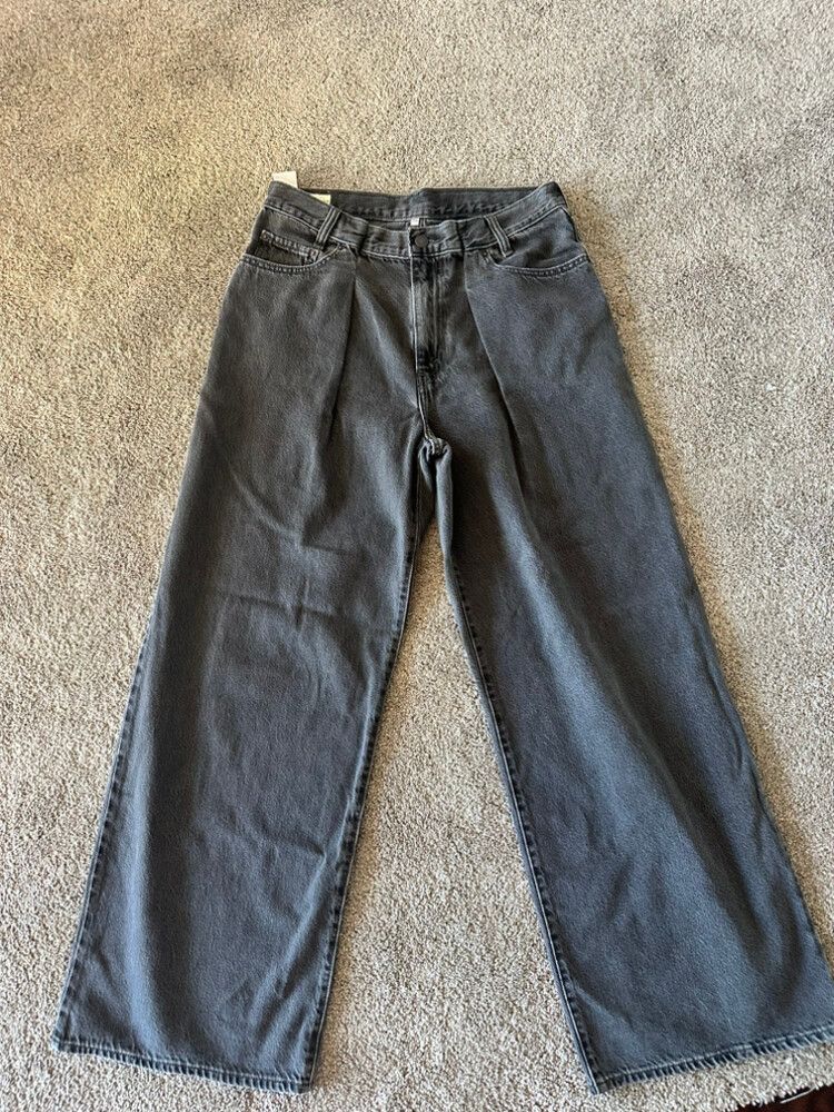 Levi's Black Wide Leg Jeans