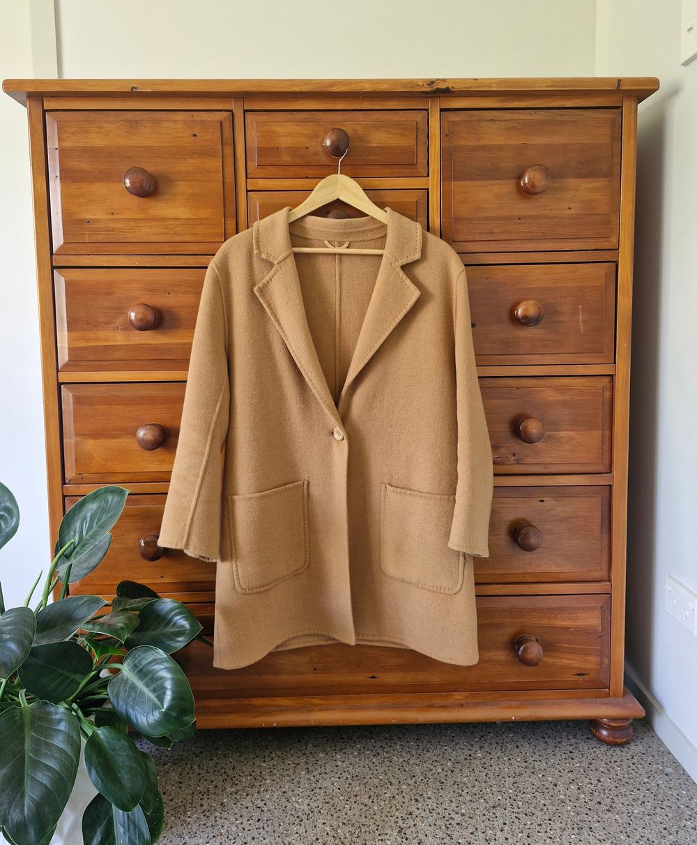 Camel wool coat