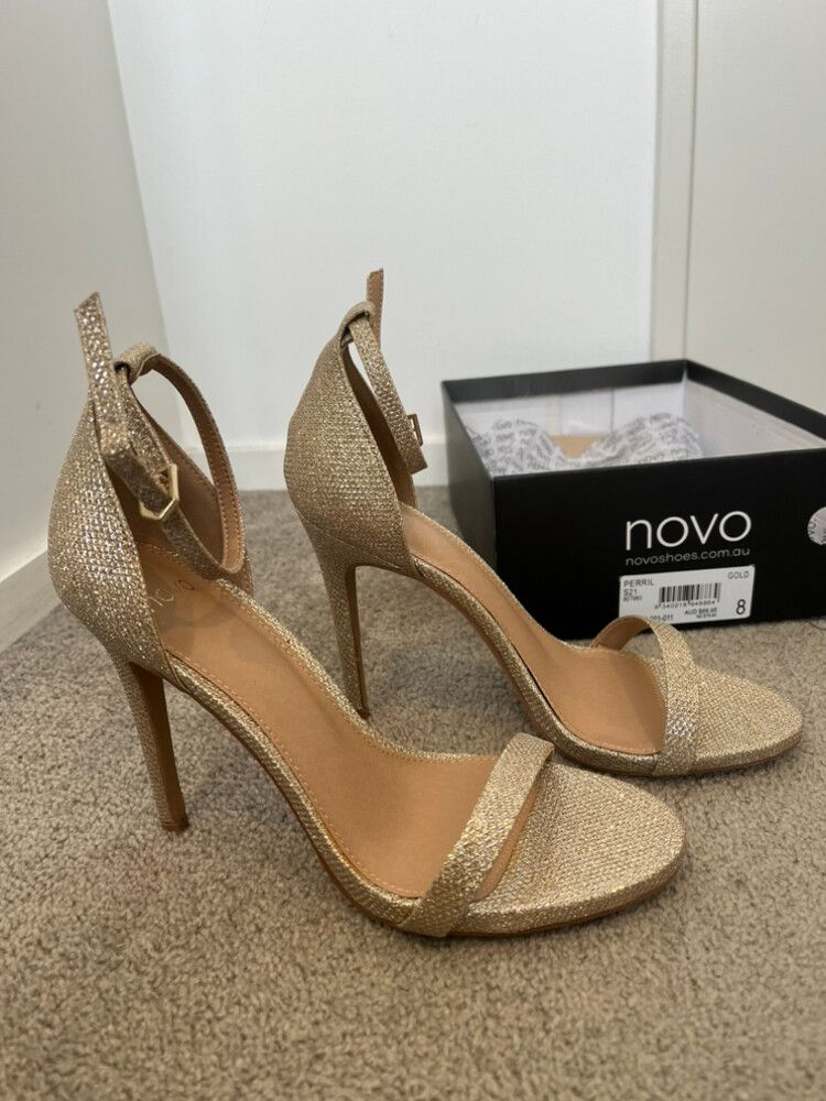 Novo Shoes Gold Heels