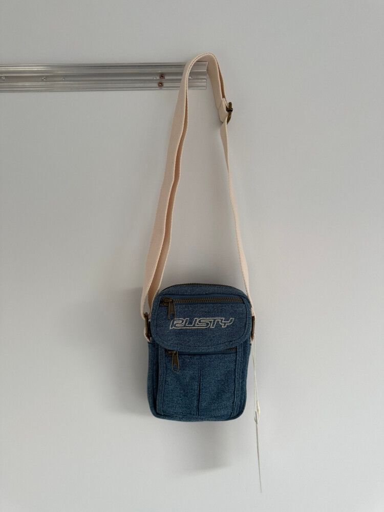 Rusty Denim Cross Body Satchel Bag