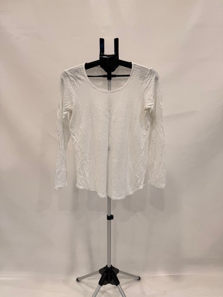 Max Linen White Long Sleeve Top
