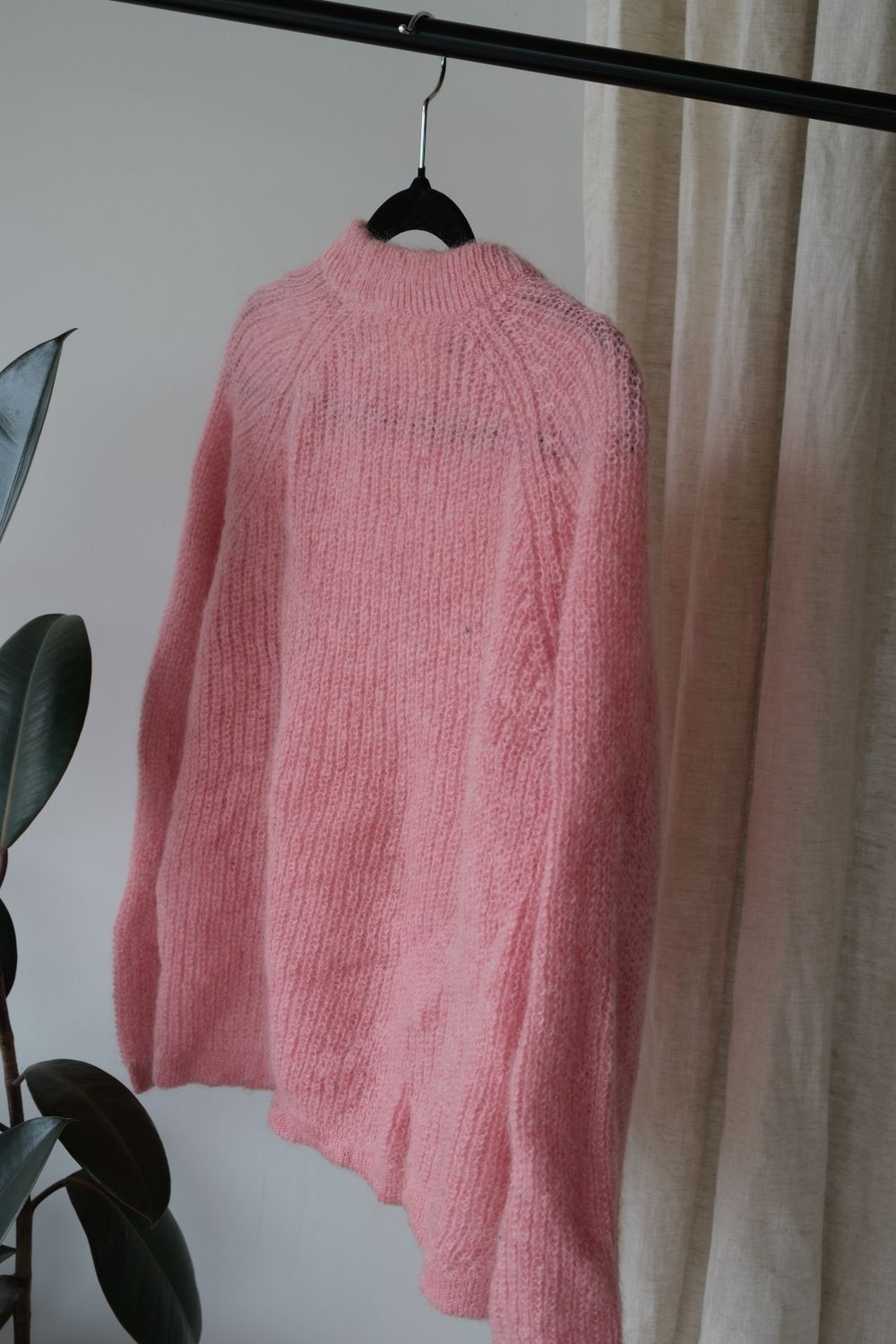 Mineral Pink Mohair Knit Jumper XS