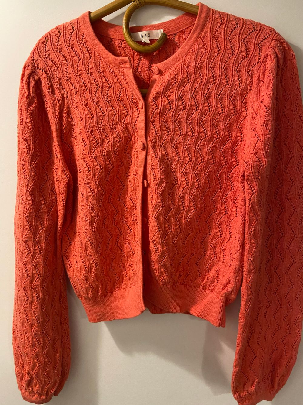 MAX Orange Knit Cardigan