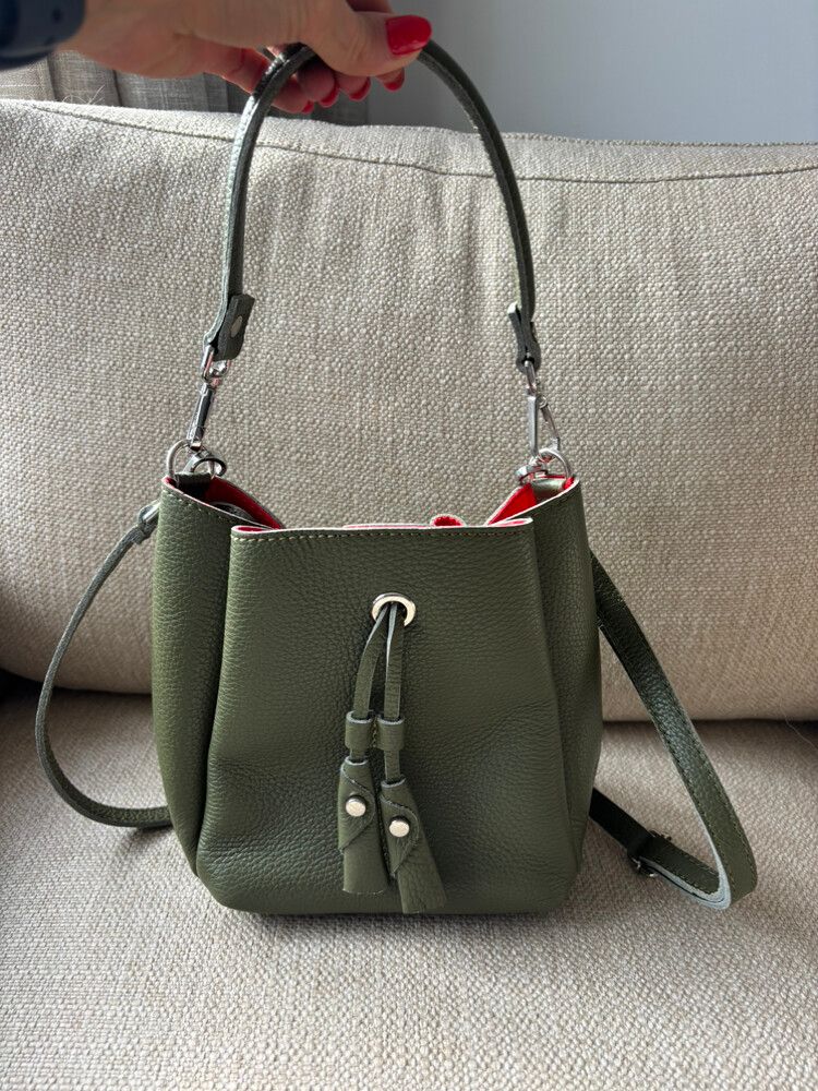 Italian Leather Crossbody Bag